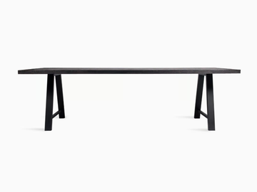 ACHILLE A BASE - Rectangular steel and wood dining table by Vincent Sheppard
