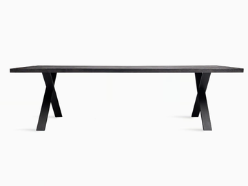 ACHILLE X BASE - Rectangular steel and wood dining table by Vincent Sheppard