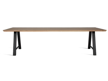 ALBERT A BASE - Rectangular steel and wood table by Vincent Sheppard