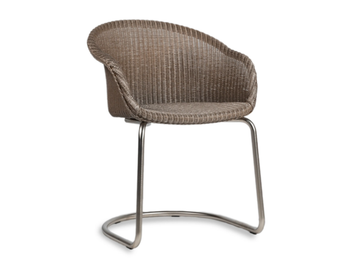 AVRIL - Cantilever Lloyd loom chair with armrests by Vincent Sheppard