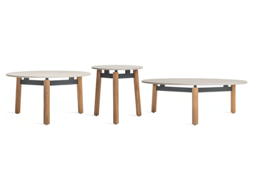 LENTO - Round ceramic garden side table by Vincent Sheppard