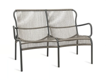 LOOP - 2 seater polyethylene fibre garden sofa by Vincent Sheppard