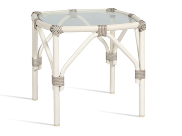 LUCY - Square wicker garden side table by Vincent Sheppard