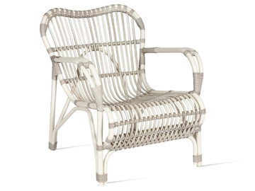 LUCY - Wicker garden armchair with armrests by Vincent Sheppard