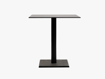 QUADRO - Square steel and wood garden table by Vincent Sheppard