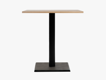 QUADRO - Square steel and wood table by Vincent Sheppard