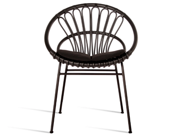 ROXANNE - Wicker garden chair with armrests by Vincent Sheppard