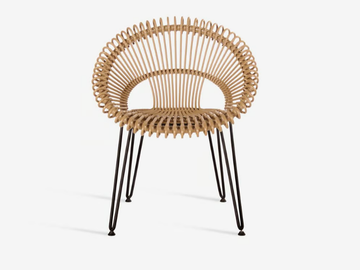 ROXY - Wicker garden chair with armrests by Vincent Sheppard