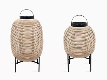 TIKA - Solar powered wicker lantern by Vincent Sheppard