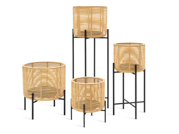 VIVI - Round rattan vase by Vincent Sheppard