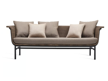 WICKED - 3 seater wicker garden sofa by Vincent Sheppard