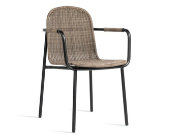 WICKED - Wicker garden chair with armrests by Vincent Sheppard