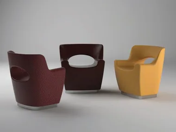 AERO - Easy chair with fire retardant padding by Viscio Urban Design