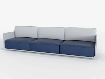 AIR - 3 seater sofa with fire retardant padding by Viscio Urban Design