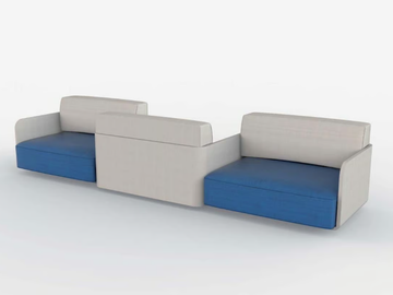 AIR - Sectional sofa with fire retardant padding by Viscio Urban Design