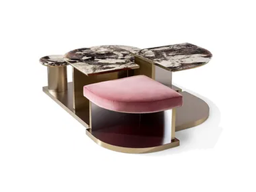 BALISET - Metal coffee table by Visionnaire