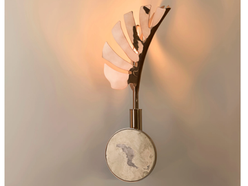 CALLIA - LED stainless steel wall light by Visionnaire