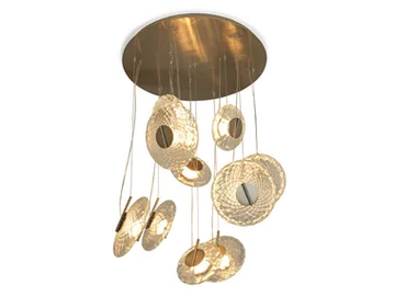 NUAGES - Blown glass and metal pendant lamp by Visionnaire