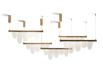 PARADE - Adjustable steel and glass pendant lamp by Visionnaire