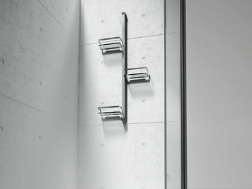 BASKET - Wall-mounted stainless steel shower column by VISMARAVETRO