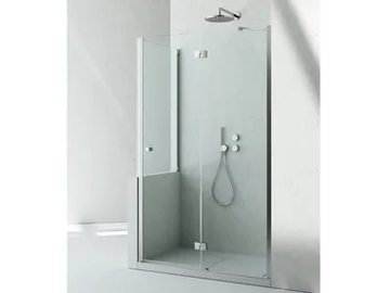 SINTESI SN+SP - Corner shower cabin with hinged door by VISMARAVETRO