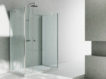 SUPERSINTESI XG+XM+XG - Glass shower cabin with hinged door by VISMARAVETRO