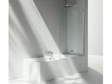 SV - Folding tempered glass bathtub wall panel by VISMARAVETRO