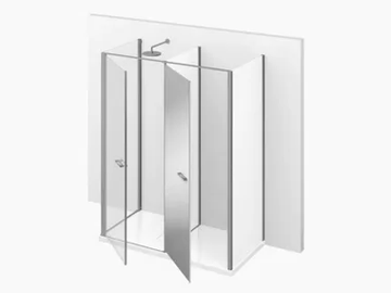 TWIN T13 - Shower cabin with storage container by VISMARAVETRO