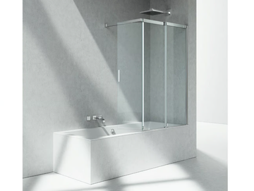 VR - Tempered glass bathtub wall panel by VISMARAVETRO