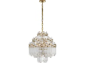 ADELE FOUR-TIER WATERFALL - Brass chandelier by Visual Comfort Europe