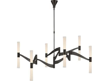 BRENTA GRANDE - Bronze and glass chandelier by Visual Comfort Europe