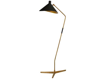 MAYOTTE LARGE OFFSET - Brass floor lamp by Visual Comfort Europe