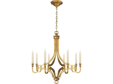 MYKONOS MEDIUM - Brass chandelier by Visual Comfort Europe