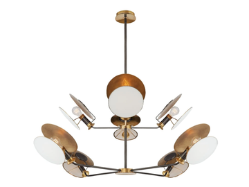 OSIRIS - Large Reflector Chandelier in Bronze and Hand-Rubbed by Visual Comfort Europe