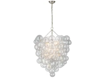 TALIA - Grande Entry Chandelier in Burnished Silver Leaf by Visual Comfort Europe