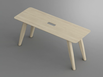 AETAS - Solid wood bench by Vitamin Design
