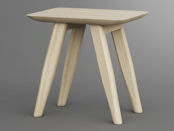 AETAS - Solid wood stool by Vitamin Design