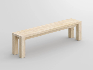 CUBUS - Solid wood bench by Vitamin Design
