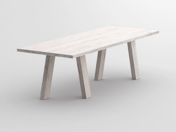 GO - Rectangular solid wood table by Vitamin Design