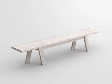 GO - Solid wood bench by Vitamin Design
