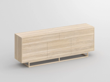 LINEA - Solid wood sideboard with drawers by Vitamin Design