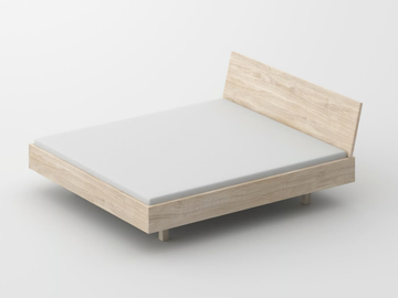 QUADRA SOFT - Solid wood double bed by Vitamin Design