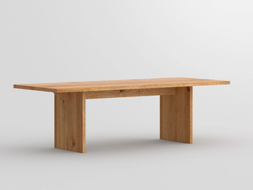 SAGA - Rectangular solid wood table by Vitamin Design