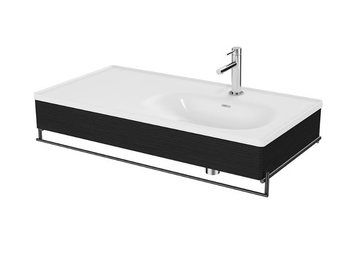 EQUAL - Single wall-mounted vanity unit with towel rail by VitrA Bathrooms