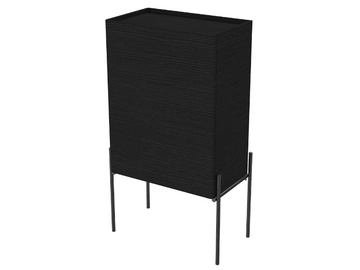 EQUAL - Tall wooden bathroom cabinet with doors by VitrA Bathrooms