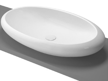 ISTANBUL - Countertop oval ceramic washbasin by VitrA Bathrooms
