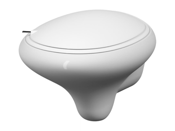 ISTANBUL - Wall-hung rimless ceramic toilet by VitrA Bathrooms