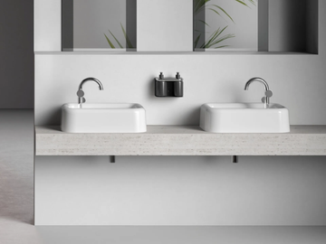 LIQUID - Countertop rectangular ceramic washbasin by VitrA Bathrooms
