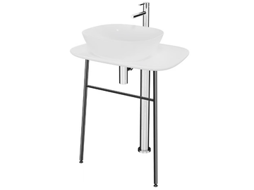 PLURAL LOW - Low ceramic console sink by VitrA Bathrooms