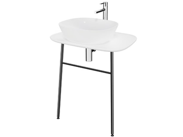 PLURAL LOW - Low ceramic console sink by VitrA Bathrooms